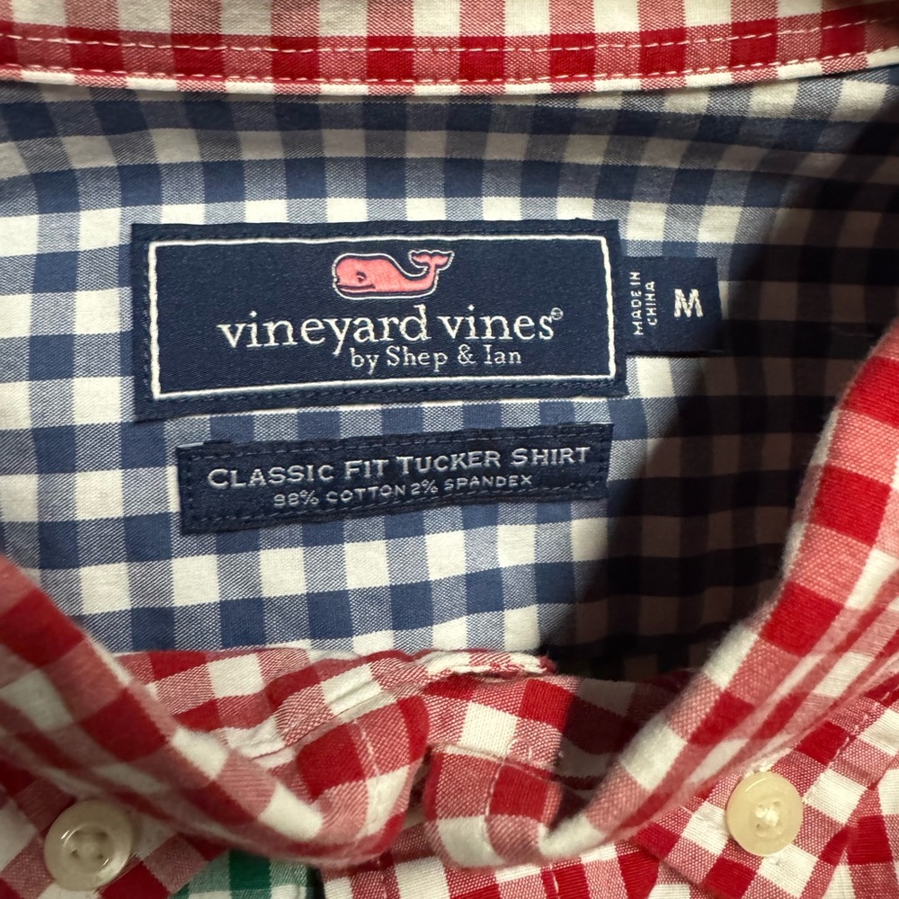Vineyard Vines Multi-Colored Gingham/Checkered “T… - image 4